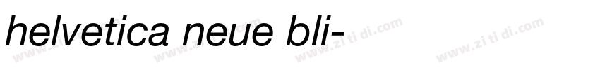 helvetica neue bli字体转换